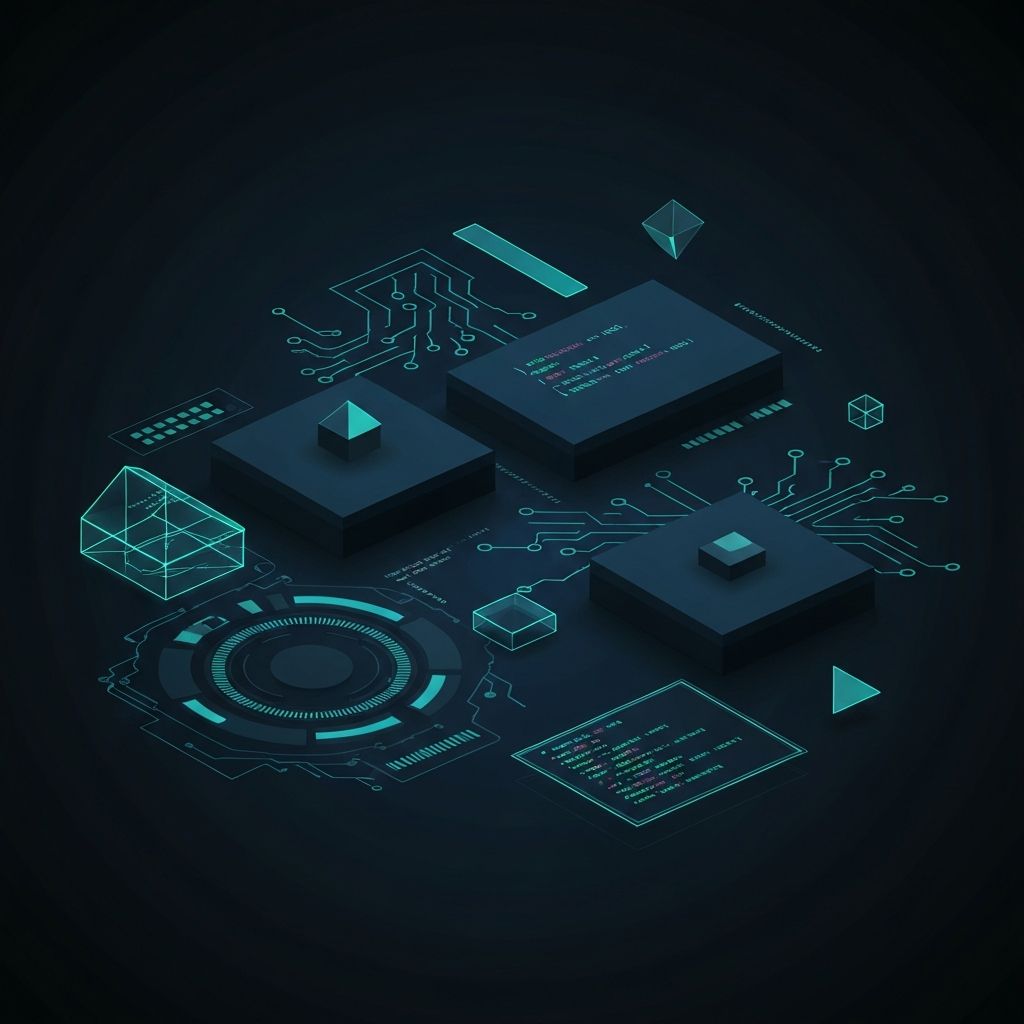 Software development abstract illustration